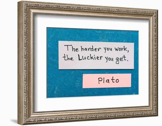 Harder but Luckier-Yury Zap-Framed Photographic Print