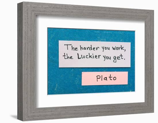 Harder but Luckier-Yury Zap-Framed Photographic Print