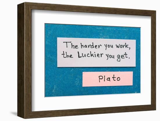 Harder but Luckier-Yury Zap-Framed Photographic Print