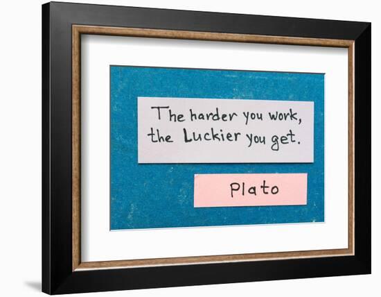 Harder but Luckier-Yury Zap-Framed Photographic Print