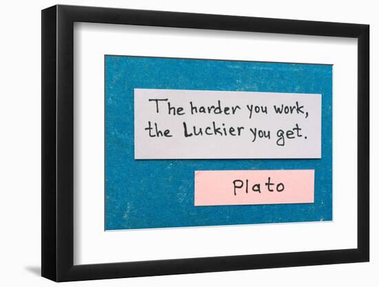 Harder but Luckier-Yury Zap-Framed Photographic Print