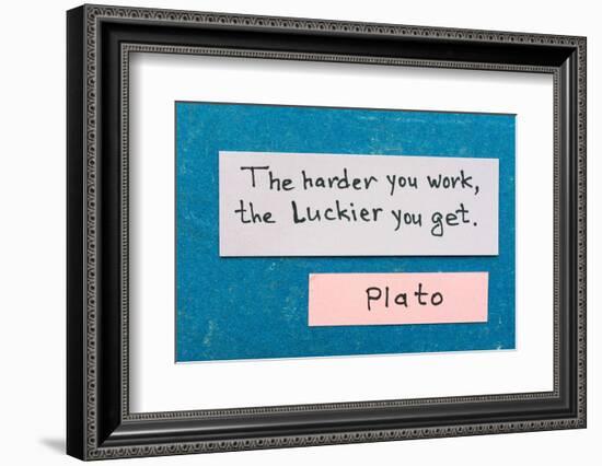 Harder but Luckier-Yury Zap-Framed Photographic Print