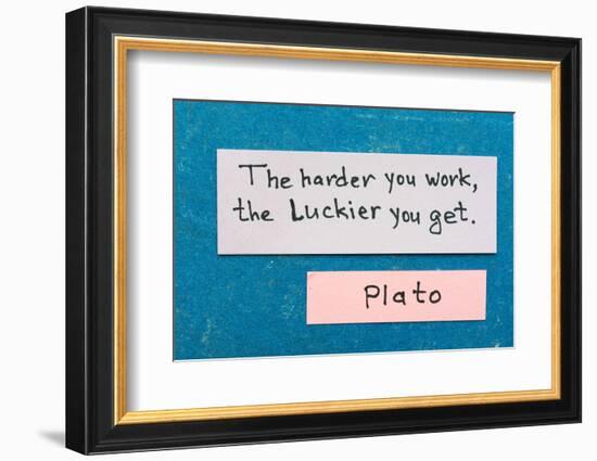 Harder but Luckier-Yury Zap-Framed Photographic Print