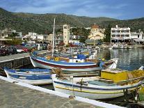 Fishing Boats Moored in the Harbour at Elounda, Near Agios Nikolas, Crete, Greece, Europe-Harding Robert-Photographic Print