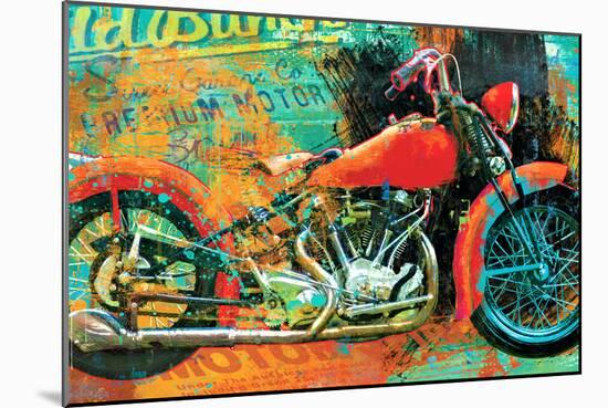 Hardtail Tangerine-Porter Hastings-Mounted Art Print