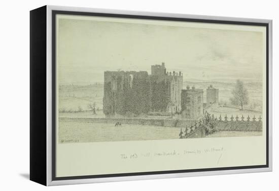 Hardwick Old Hall, 1828-William Henry Hunt-Framed Premier Image Canvas