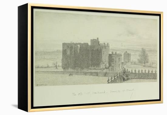 Hardwick Old Hall, 1828-William Henry Hunt-Framed Premier Image Canvas