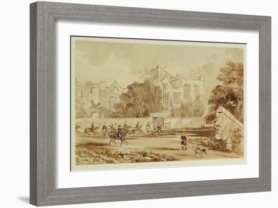 Hardwick Old Hall-William Henry Hunt-Framed Giclee Print