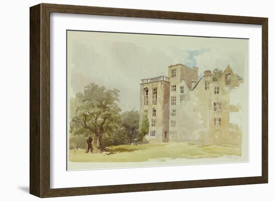 Hardwick Old Hall-William Henry Hunt-Framed Giclee Print