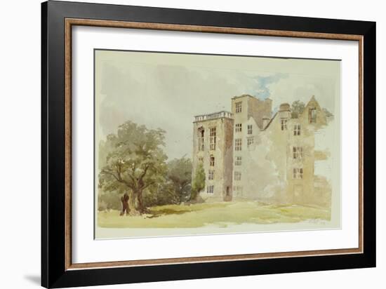 Hardwick Old Hall-William Henry Hunt-Framed Giclee Print