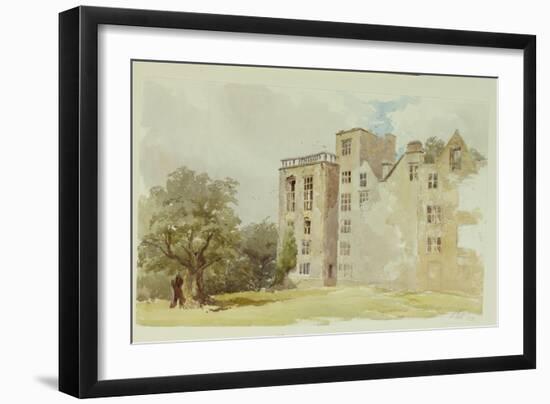 Hardwick Old Hall-William Henry Hunt-Framed Giclee Print