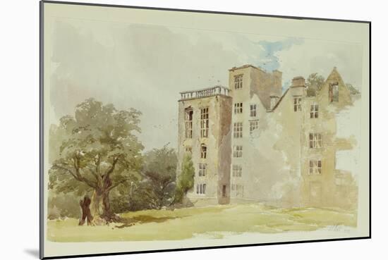 Hardwick Old Hall-William Henry Hunt-Mounted Giclee Print