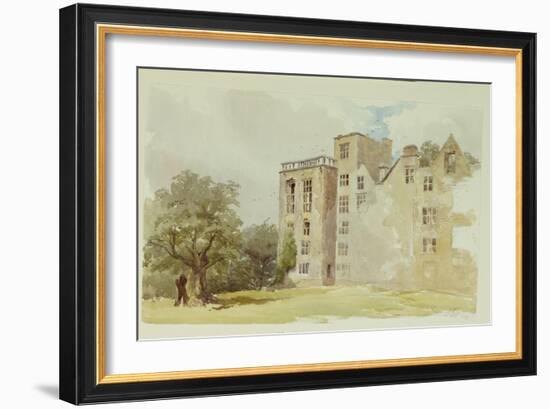 Hardwick Old Hall-William Henry Hunt-Framed Giclee Print