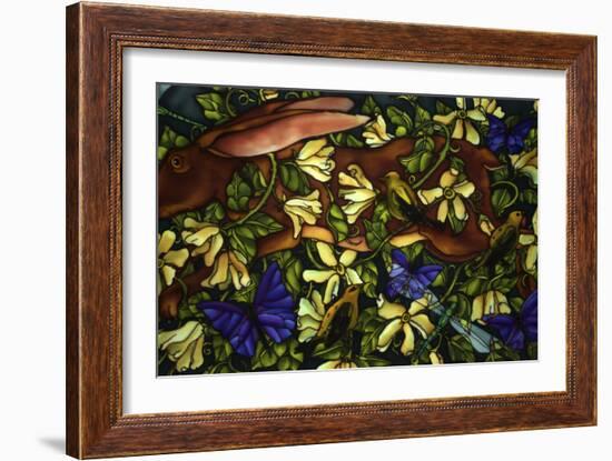 Hare and Goldfinch-Holly Carr-Framed Giclee Print