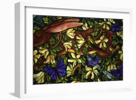 Hare and Goldfinch-Holly Carr-Framed Giclee Print