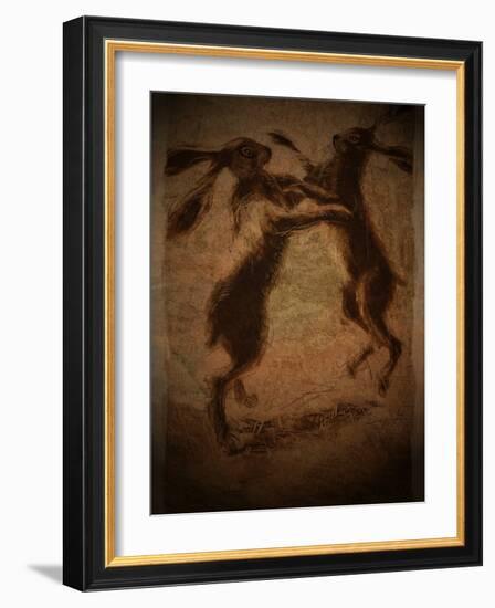 Hare Boxing-Tim Kahane-Framed Photographic Print