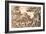 Hare Hunting, Engraved by Wenceslaus Hollar, 1671-Francis Barlow-Framed Giclee Print