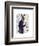 Hare in Purple Coat-Fab Funky-Framed Art Print