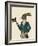 Hare in Turquoise Coat-Fab Funky-Framed Art Print