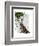 Hare with Butterfly Cloak-Fab Funky-Framed Art Print