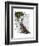 Hare with Butterfly Cloak-Fab Funky-Framed Art Print