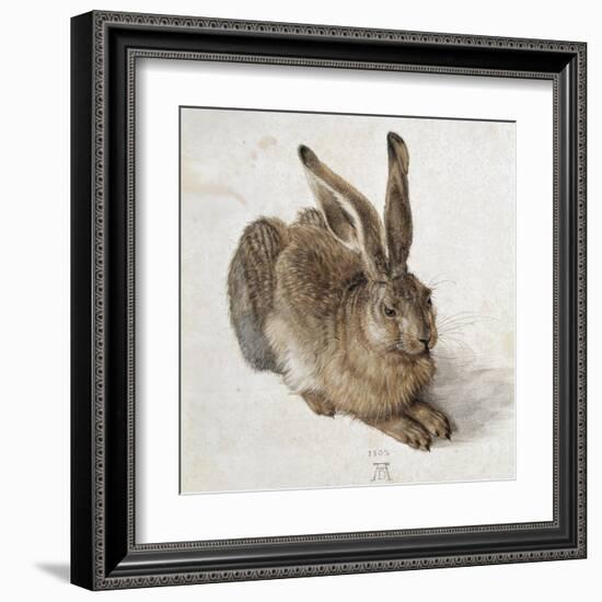 Hare-Albrecht Dürer-Framed Art Print