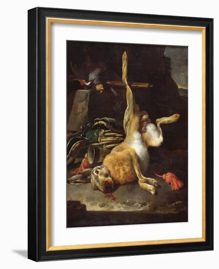 Hare-Melchior de Hondecoeter-Framed Giclee Print