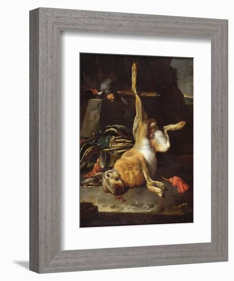 Hare-Melchior de Hondecoeter-Framed Giclee Print