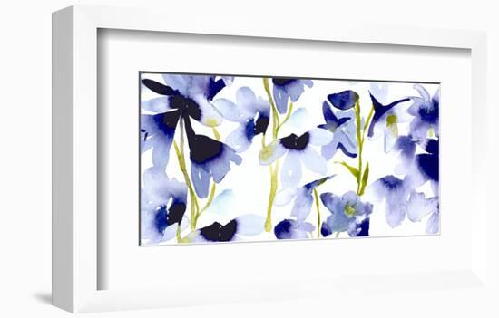 Harebelle-Bluebellgray-Framed Art Print