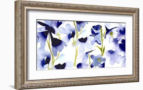 Harebelle-Bluebellgray-Framed Art Print