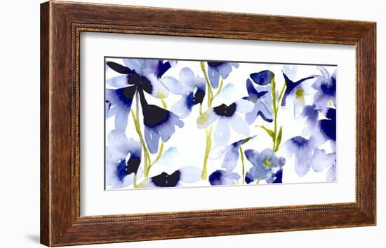 Harebelle-Bluebellgray-Framed Art Print