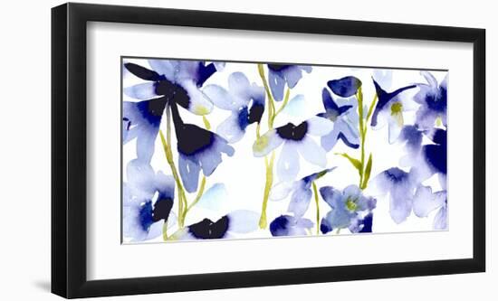 Harebelle-Bluebellgray-Framed Art Print