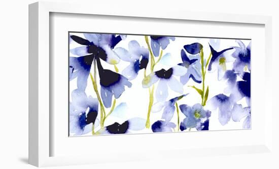 Harebelle-Bluebellgray-Framed Art Print