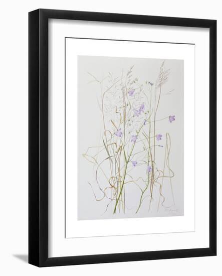 Harebells in Grass, 2003-Rebecca John-Framed Giclee Print