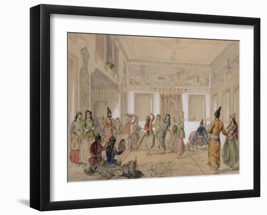 Harem Feast, Tehran-Amadeo Preziosi-Framed Giclee Print