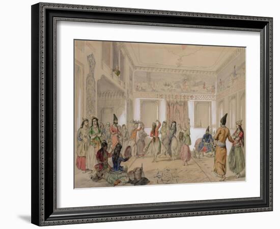 Harem Feast, Tehran-Amadeo Preziosi-Framed Giclee Print