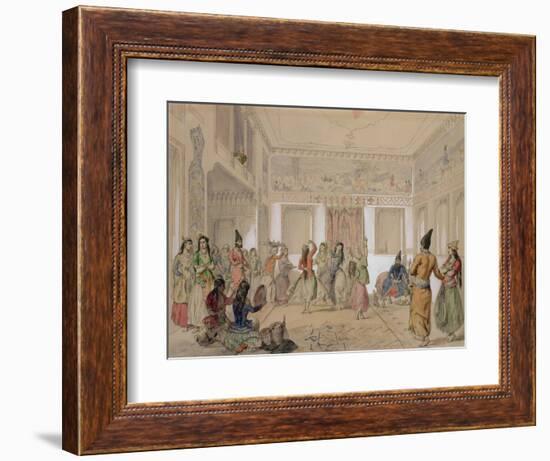 Harem Feast, Tehran-Amadeo Preziosi-Framed Giclee Print