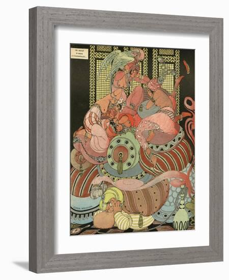 Harem Ladies Scared of the Sound of Bombing, WW1-Gerda Wegener-Framed Photographic Print