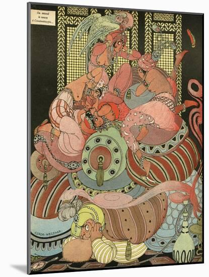 Harem Ladies Scared of the Sound of Bombing, WW1-Gerda Wegener-Mounted Photographic Print