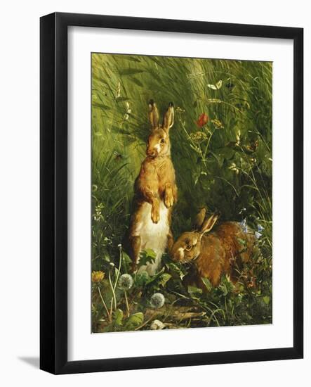 Hares-Olaf August Hermansen-Framed Giclee Print