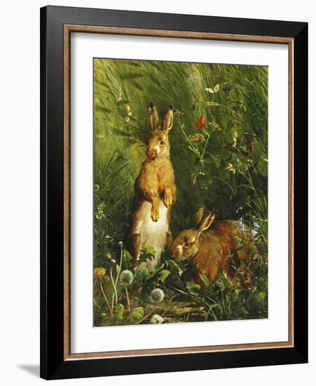 Hares-Olaf August Hermansen-Framed Giclee Print