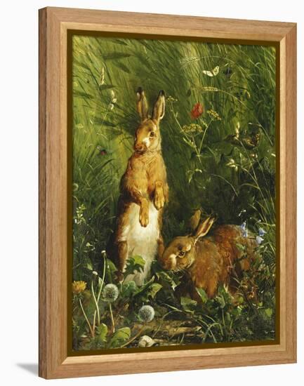 Hares-Olaf August Hermansen-Framed Premier Image Canvas