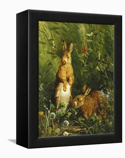 Hares-Olaf August Hermansen-Framed Premier Image Canvas