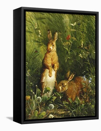 Hares-Olaf August Hermansen-Framed Premier Image Canvas