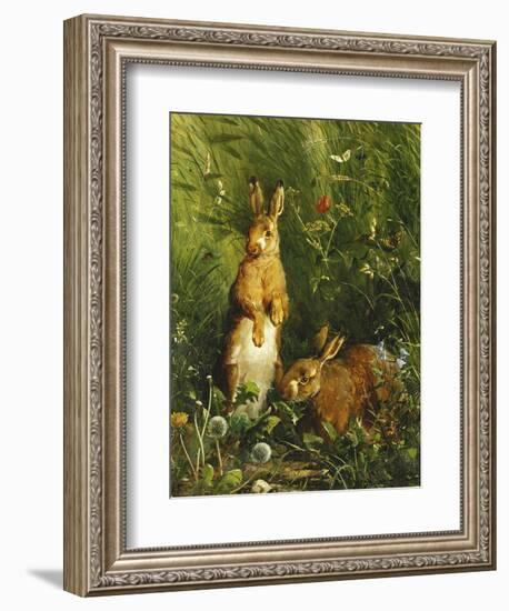 Hares-Olaf August Hermansen-Framed Giclee Print