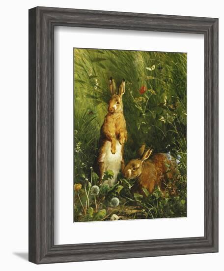 Hares-Olaf August Hermansen-Framed Giclee Print