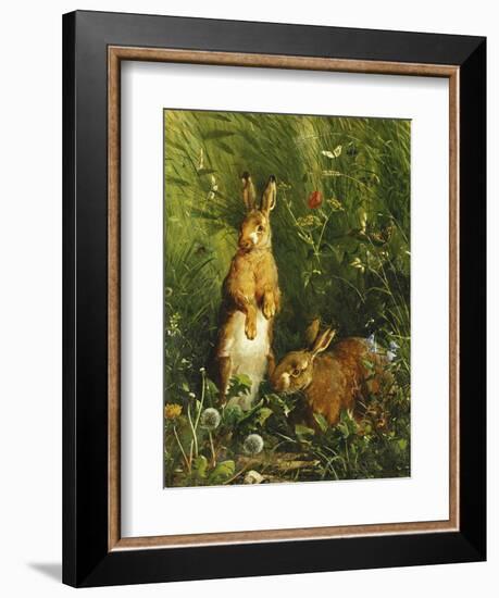 Hares-Olaf August Hermansen-Framed Giclee Print