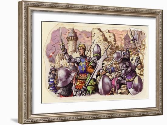 Harfleur Besieged by King Henry V-Pat Nicolle-Framed Giclee Print