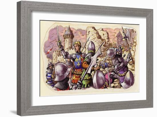 Harfleur Besieged by King Henry V-Pat Nicolle-Framed Giclee Print