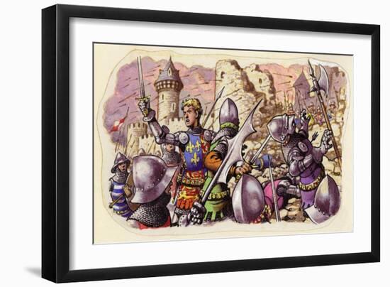 Harfleur Besieged by King Henry V-Pat Nicolle-Framed Giclee Print